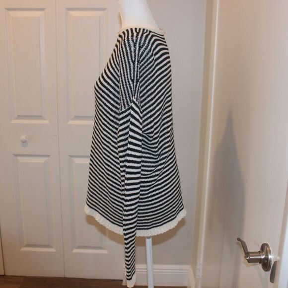 Eileen Fisher Stylish and Cozy Minimalist Striped Black & White Sweater Size XS - Picture 6 of 12